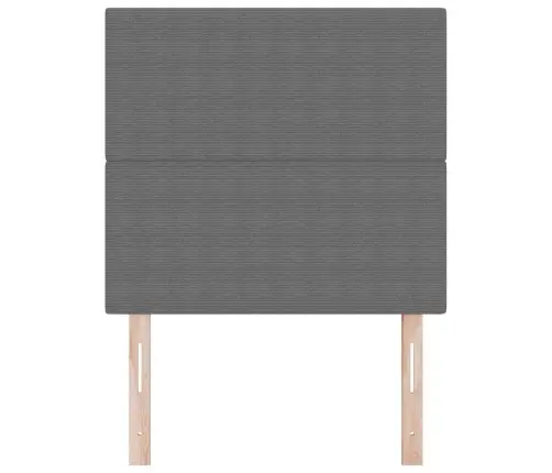 Led Gultas Galva Ar Galvas Klāju Gaiši Pelēks 80 Cm Poliesters Vidaxl