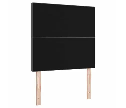 Led Gultas Galva Ar Galvas Klāju Tumši Pelēks 80 Cm Poliesters Vidaxl