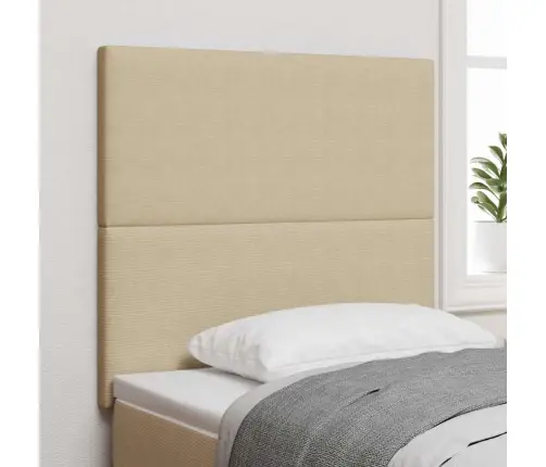 Led Gultas Galva Ar Galvas Klāju Pelēki Zaļa 90 Cm Poliesters Vidaxl