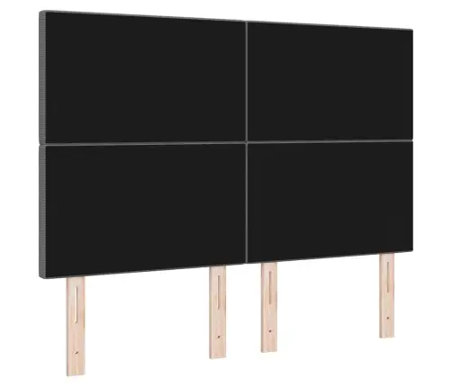 Led Gultas Galva Ar Galvas Klāju Gaiši Pelēks 160 Cm Poliesters Vidaxl