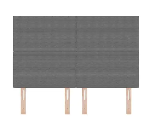 Led Gultas Galva Ar Galvas Klāju Gaiši Pelēks 160 Cm Poliesters Vidaxl