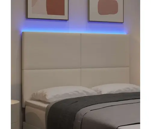 Led Gultas Galva Ar Galvas Klāju Krēmkrāsa 160 Cm Poliesters Vidaxl