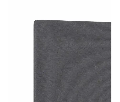 Led Gultas Galva Ar Galvas Klāju Tumši Pelēks 180 Cm Poliesters Vidaxl