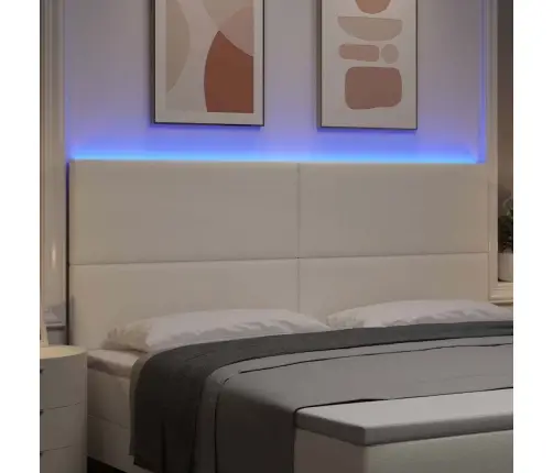 Led Gultas Galva Ar Galvas Klāju Krēmkrāsa 200 Cm Poliesters Vidaxl