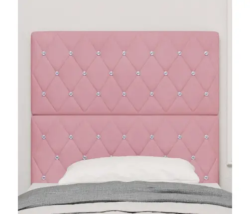 Led Galvgalis Rozā, 90 Cm Samts Vidaxl