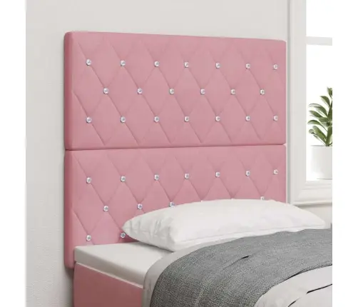 Led Gultas Galva Ar Galvas Klāju Rozā 100 Cm Poliesters Vidaxl