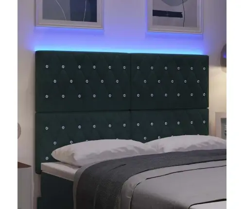 Led Galvūgalis Su Galvūgalio Tamsiai Žalia 144 Cm Poliesteris