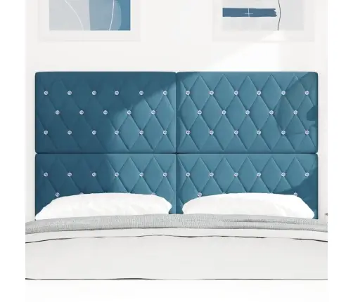 Led Galvūgalis „Argyle“ Tamsi Mėlyna 144 Cm Aksomas