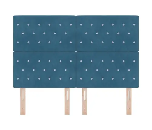 Led Galvūgalis „Argyle“ Tamsi Mėlyna 144 Cm Aksomas