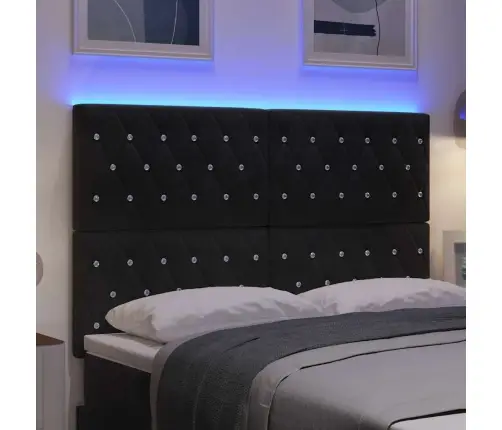 Led Galvas Dēlis, Melns, 80 Cm, Samts Vidaxl