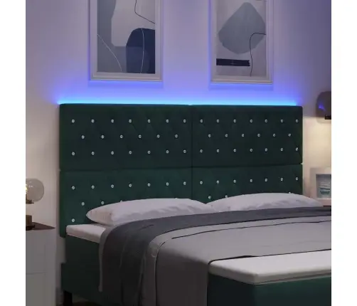 Led Galvgalis, Tumši Zaļš, 90 Cm Velūrs Vidaxl