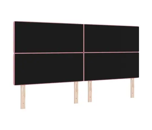 Led Gultas Galva Ar Galvas Klāju Rozā 200 Cm Poliesters Vidaxl