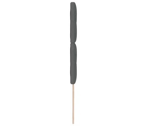 Led Galvūgalis Su Galvūgalio Tamsiai Pilka 80 Cm Poliesteris