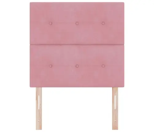Led Gultas Galva Ar Galvas Klāju Rozā 80 Cm Poliesters Vidaxl