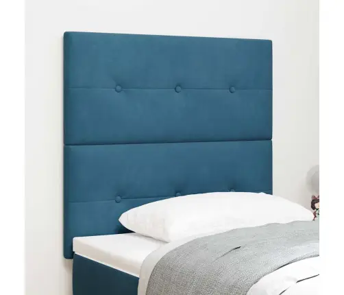 Led Gultas Galva Ar Galvas Klāju Zila 90 Cm Poliesters Vidaxl