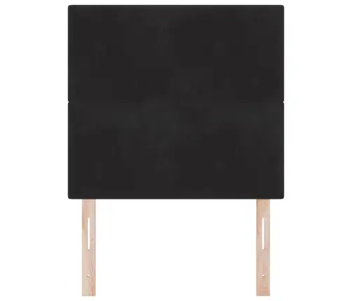 Led Galvas Balsts Melns 100 Cm Samts Vidaxl