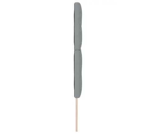 Led Gultas Galva Ar Galvas Klāju Gaiši Pelēks 144 Cm Poliesters Vidaxl