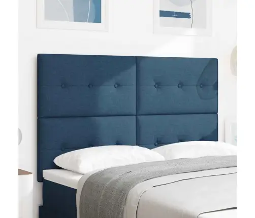 Led Gultas Galva Ar Galvas Klāju Zila 144 Cm Poliesters Vidaxl