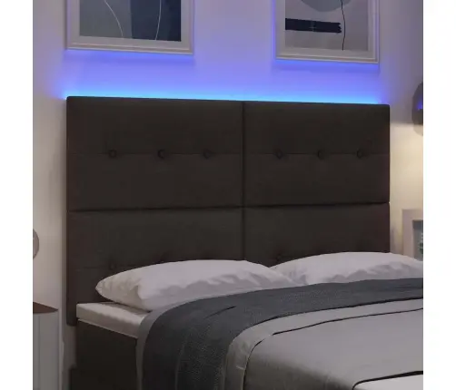 Led Peatoed Led -Ribatuledega Peaga Tume Pruun 160 Cm Polüester