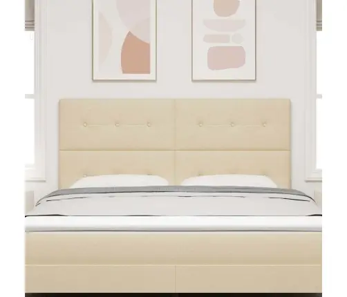 Led Gultas Galva Ar Galvas Klāju Krēmkrāsa 180 Cm Poliesters Vidaxl