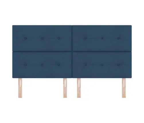 Led Gultas Galva Ar Galvas Klāju Zila 180 Cm Poliesters Vidaxl