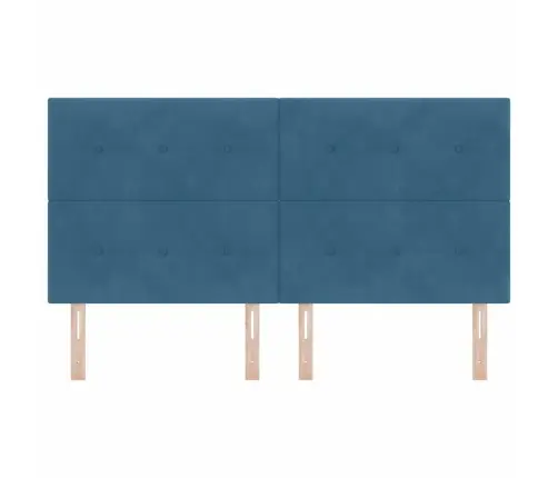 Led Gultas Galva Ar Galvas Klāju Zila 180 Cm Poliesters Vidaxl