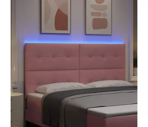 Led Peatoed Led -Ribatuledega Peaga Roosa 180 Cm Polüester