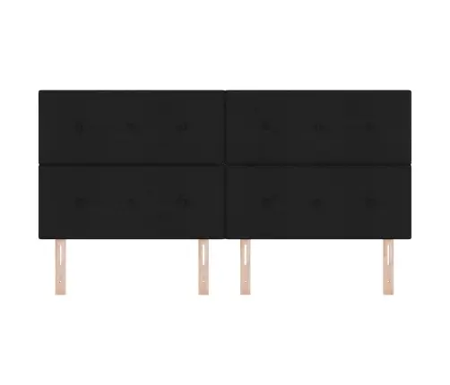 Led Galvas Balsts Melnā Krāsā 100 Cm Audums Vidaxl