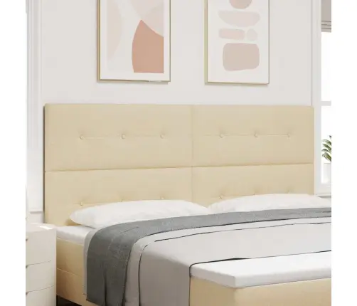 Led Gultas Galva Ar Galvas Klāju Krēmkrāsa 200 Cm Poliesters Vidaxl