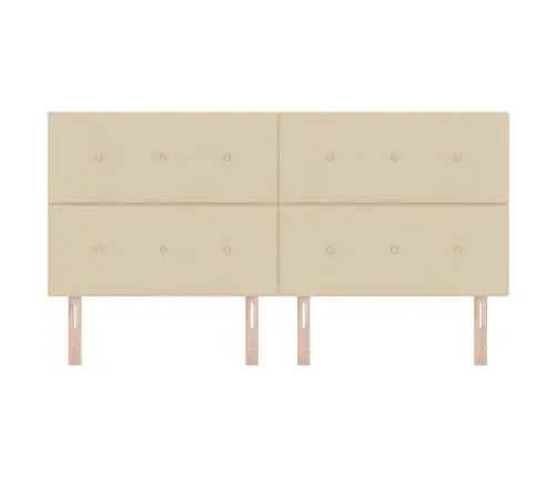 Led Gultas Galva Ar Galvas Klāju Krēmkrāsa 200 Cm Poliesters Vidaxl