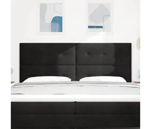 Led Galvas Dēlis Melns 100 Cm Samts Vidaxl