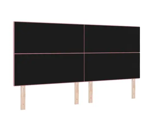 Led Gultas Galva Ar Galvas Klāju Rozā 200 Cm Poliesters Vidaxl