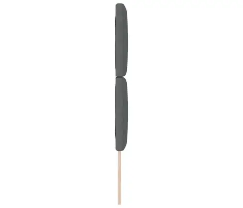 Led Gultas Galvas Balsts Dimanta Bloku Dizains Tumši Pelēks 80 Cm Audums Vidaxl