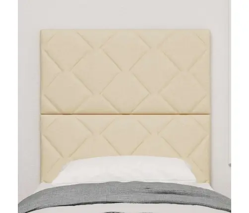 Galvgalis Ar Led Sloksnes Lukturiem Krēmkrāsa 80 Cm Audums Vidaxl