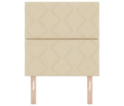 Galvgalis Ar Led Sloksnes Lukturiem Krēmkrāsa 80 Cm Audums Vidaxl