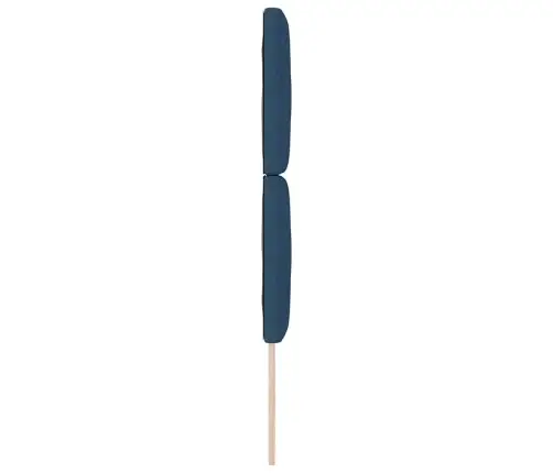 Galvgalis Ar Led Sloksnes Lukturiem Zila 80 Cm Audums Vidaxl