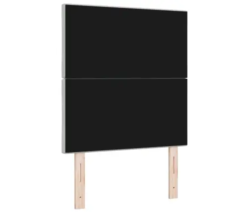 Led Gultas Galvas Dēlis Ar Dārgakmeņu Bloku Dizainu, Gaiši Pelēks, 80 Cm Vidaxl