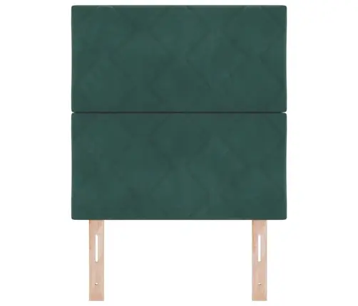 Led Galvūgalis Su Galvūgalio Tamsiai Žalia 80 Cm Dirbtinė Oda