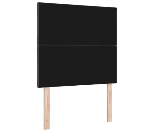 Led Gultņu Galvas Balsts Dimanta Bloku Dizains Tumši Brūns 90 Cm Audums Vidaxl