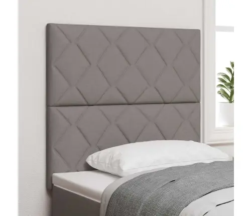 Galvgalis Ar Led Sloksnes Lukturiem Pelēkbrūna 90 Cm Audums Vidaxl