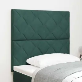 Led Gultas Galvgalis Ģeometriskais Tumši Zaļa 90 Cm Samts Vidaxl