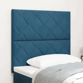 Led Gultas Galvgalis Ģeometriskais Tumši Zila 90 Cm Samts Vidaxl
