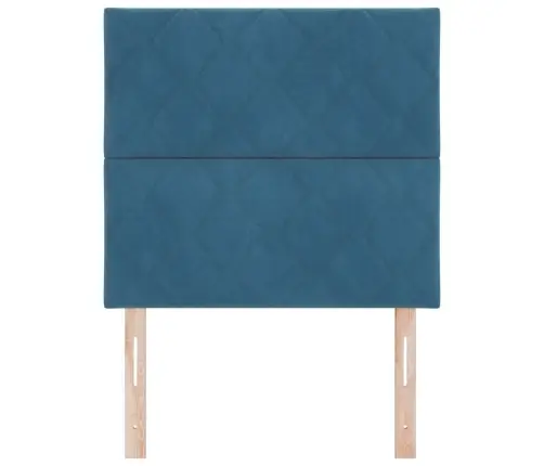 Led Peaplaat Led -Ribatuledega Peaga Tumesinine 90 Cm Samet