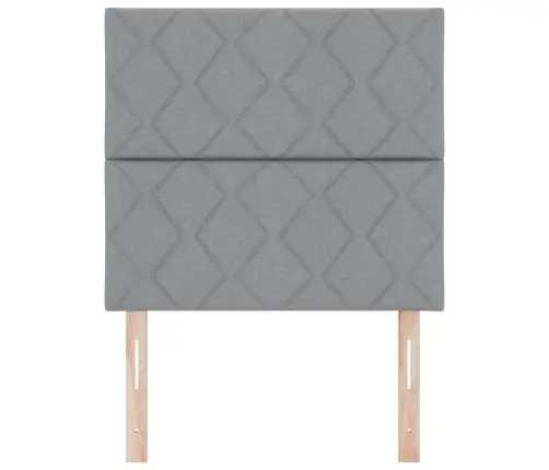 Led Gultas Galva Dimanta Bloku Dizains Gaiši Pelēks 100 Cm Audums Vidaxl