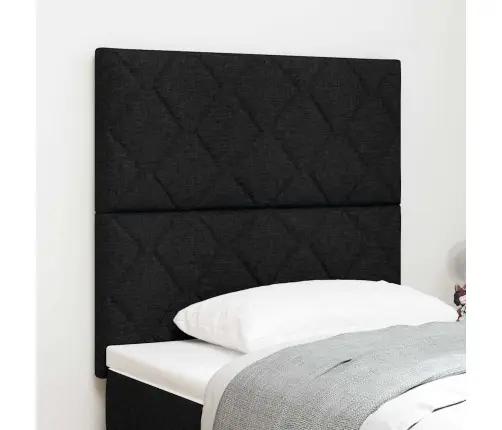 Led Galvas Balsts Dimanta Bloku Dizains Melns 100 Cm Audums Vidaxl