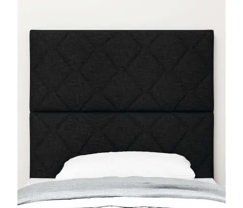 Led Galvas Balsts Dimanta Bloku Dizains Melns 100 Cm Audums Vidaxl