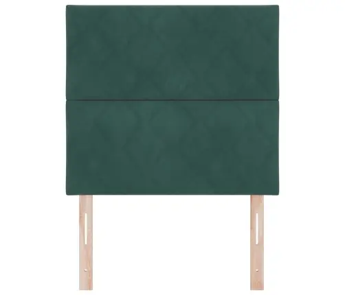 Led Gultas Galvgalis Ģeometriskais Tumši Zaļa 100 Cm Samts Vidaxl