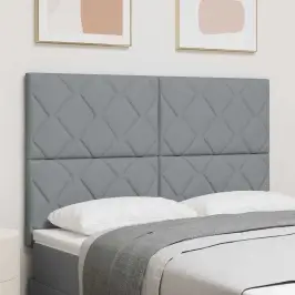 Led Gultas Galva Gaiši Pelēks 144 Cm Audums Vidaxl
