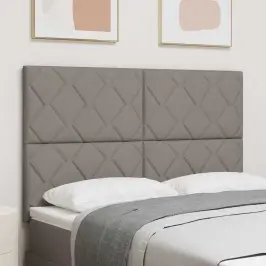 Galvūgalis Su Led Juostelių Žibintais Taupe 144 Cm Audinys