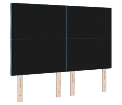 Led Gultas Galva Tumši Zils 160 Cm Mākslīgā Āda Vidaxl